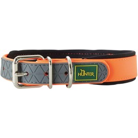 Hunter Convenience Comfort Dog Collar Plastic Material Neoprene 35 XS-S Neon Orange