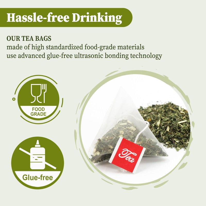 FullChea - Nettle Leaf Tea Bags, 25 Teabags, 1.5g/bag -