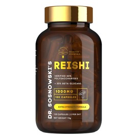 Dr. Sosnowski's BioActive Reishi Mushroom Capsules | Potent 1000mg High Strength Reishi Mushroom Extract (120 Capsules)