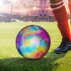 Hsthe Sea Reflective Football, Size 4, Holographic Luminous Reflective Football,