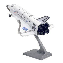 Ailejia Space Shuttle Scale Model Kit Airplane Orbiter Metal Model Plane Diecast Space Shuttle Aircraft Toy Collection Light 8" with Sound and Light for Kids Boy Girl Gift