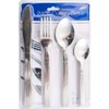 24pc Stainless Steel Cutlery Set in Blister Card, Silver