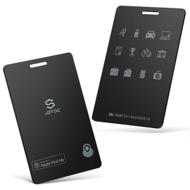 Wallet-Tracker-Card, Apple MFi Certified Item-Finder Work with Apple Find My (iOS Only), Wallet-Locator-Tracke-Card for Passport,Luggage Key Tracker,Smart-Credit-Card-Tracker, IP68 Waterproof, 2 Pack