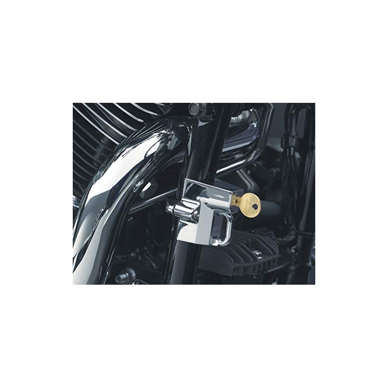 Kuryakyn 4220 Motorcycle Accessory: Tamper-Proof Helmet Security Lock, Universal Fit