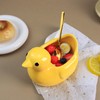 SOCOSY Yellow Chicken Sugar Packet Holder, Ceramic Sugar Bowl, Tea