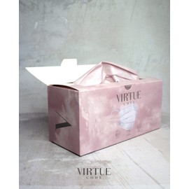 VIRTUE CODE On The Go Curved Face Masks - Soft 3 Ply Comfort Face Masks, Colorful Disposable Face Mask 50 Pack. Pink Colored Masks. Adults Mens and Womens Disposable Face Masks