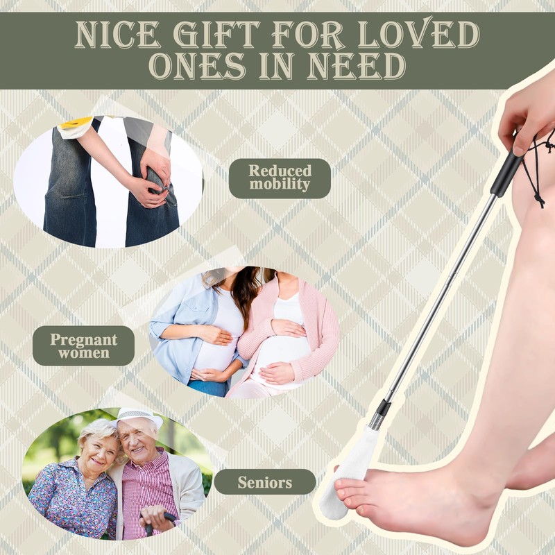 Toe Cleaning Brush Lotion Applicator for Feet with 6 Reusable