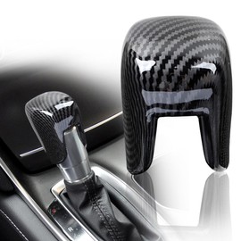 NHHEO Car Gear Shift Knob Cover Accessories for Honda Civic 2022-2024 Accord 10th Gen 2016-2024 CRV/HRV 2023 2024 Auto Interior Trim Protector Cap-Carbon Fiber Grain