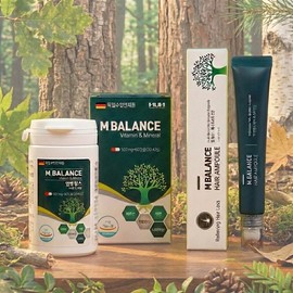 M Balance 60 Capsules + M Balance Hair Hair Loss Care Ampoule 20ml Biotin Multivitamin Mineral / 엠발랑스 60캡슐 + 엠발랑스 헤어 탈모 케어 앰플 20ml 비오틴 멀티비타민 미네랄