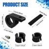 Tecledsn 2PCS LED Light Bar Horizontal Bar Clamp Mounting Kit,