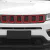 Grille Grill Cover Inserts Frame Trim Kit for Jeep Compass