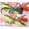 Starchef Straight Peeler Slicer,Vegetable Fruit Peeler Slicer,Ergonomic Handle,White