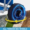 2-in-1 Beach Cart with Big Wheels for Sand, Folding Utility