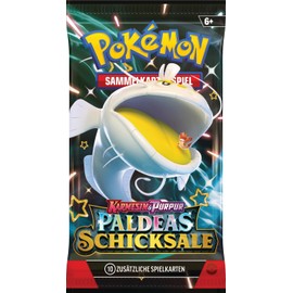 Pokémon-Sammelkartenspiel: Boosterbundle Karmesin & Purpur – Paldeas Schicksale (6 Boosterpacks)
