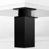 Rusoz Black Legs for Furniture, 4 Pcs Adjustable Cabinet Legs