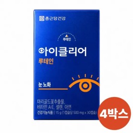 Chong Kun Dang iClear Eye Health Aging Lutein 20mg maximum content (4 units) / 종근당 아이클리어 눈 건강 노화 루테인 20mg 최대함량 (4개)