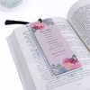 Christian Couples' Bamboo Bookmarks for Women with Floral and Bible