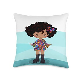 Zone - 365 Fashion Doll Lover Cute Graphic Fabulous Fashion Doll Pattern Throw Pillow, 16x16, Multicolor