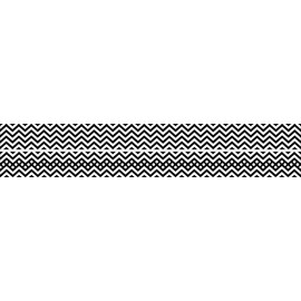 Barker Creek Black Chevron Double Sided Trimmer, 3 x 35 Inches, Pack of 12