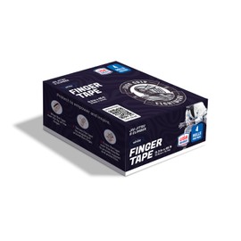 Iron Grip Fightwear Pro Finger Tape (4-Rolls) Cloth Cotton White | for Brazilian Jiu Jitsu and Sports | Non-Slip Extreme Quality Tape | Super Strong Adhesive | 0.3 in x 45 ft (0.9cm x 13.7m)