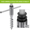 Lifeswell Beach Umbrella Sand Anchor, Heavy Duty Screw Anchor for