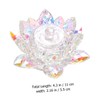 Ipetboom Elegant Crystal Nail Art Bowl Cup with Lid Durable