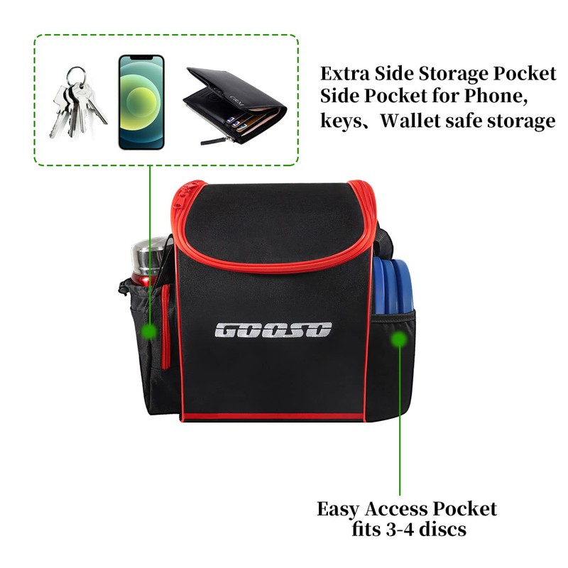 GOOSO Disc Golf Set with Bag - 12 PCS Flying