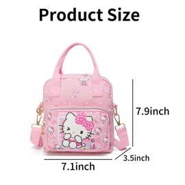 Cute Cartoon Tote Bag, Crossbody Bags for Girls, Adjustable Strap Sling Backpack, Best Gifts for Her