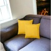 Homeroots Set of Two 20" Yellow Throw Pillow Covers