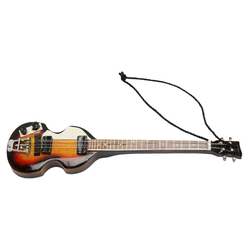 Miniature Electric Guitar Model Innovative Simulation Hand Crafted Wooden Guitar
