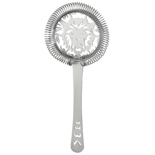 Cocktail Geek Lion Shape Design Bar Cocktail Strainer Hawthorne Stainless