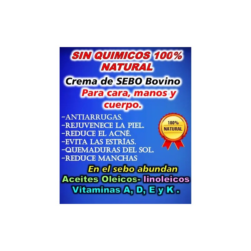 2 Beef Tallow Crema Sebo Vaca Res Face Cream Skin