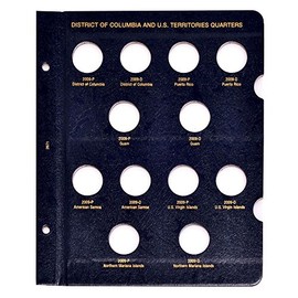 Whitman US Statehood Quarter Coin Album Page for DC & Territories P & D Mints #2871