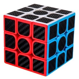 AMGRBCUBO Speed Cube 3x3 with Carbon Fiber Sticker Smooth Magic Cube Puzzles