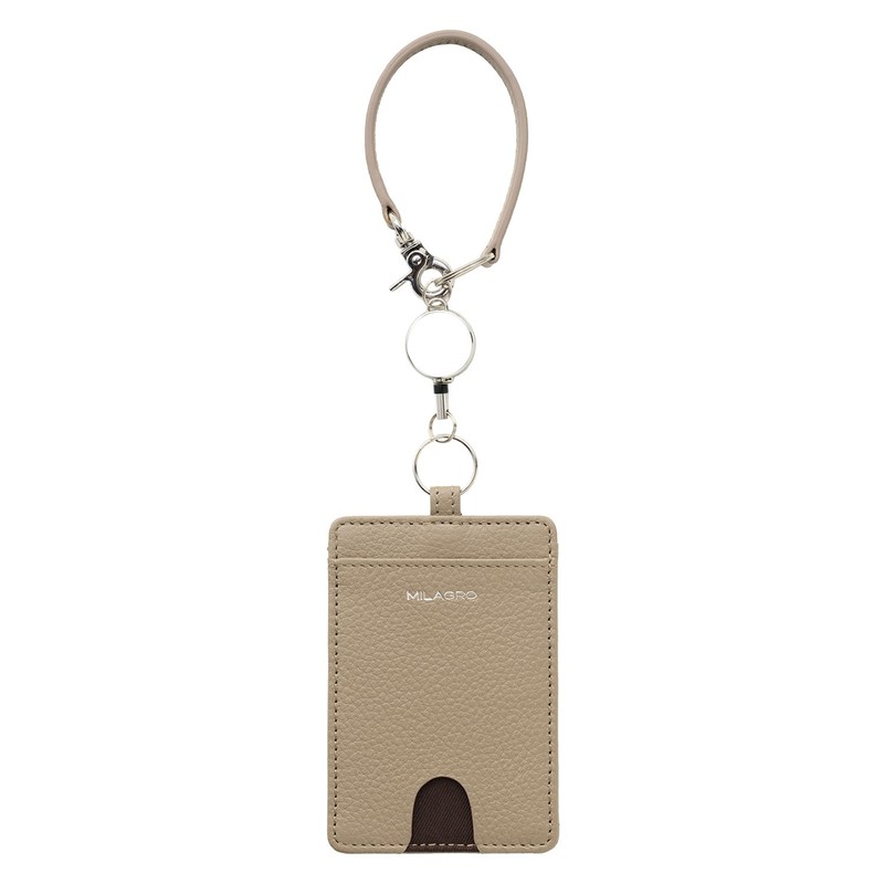Milagro SL-SH-264 Miragro Shrink Leather Pass Case with Reel Vertical