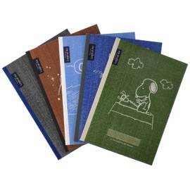 Nakabayashi Logical Air Lightweight Notebook, B5, A Ruled, Pack of 5, Snoopy No S-120A-5P