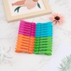 24Pcs Plastic Clothespins, Heavy Duty Laundry Clothespins, Mini Clothespins,Air-Drying Clothing