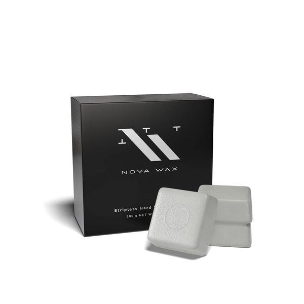 Nova Wax - Stripless Wax for Hair Removal - Hot Wax Tablets for Sensitive Skin (500g/ 1.1lb/ 17oz) Professional Hard Wax - Creamy and Elastic Formula