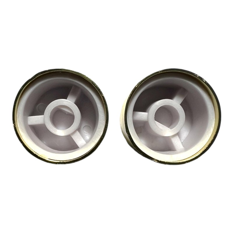 EVOGES Polished Brass Spare Universal Dimmer Knob, Pack of 2