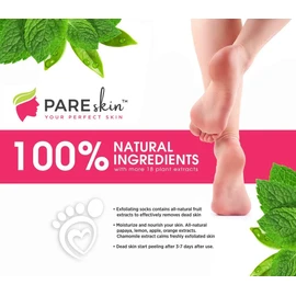 [2 Pack] Foot Peel Mask – Exfoliating Foot Mask for Dry Skin, Calluses & Cracked Heels – Visible Peeling Foot Treatment for Dead Skin Removal – Repair & Hydrate for Baby Soft, Smooth Feet – For Men & Women