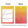 100 Pcs Resealable Mylar Ziplock Food Storage Bags, Gradient Color