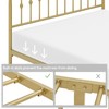 Yaheetech Queen Bed Frames Metal Platform Bed with Victorian Style