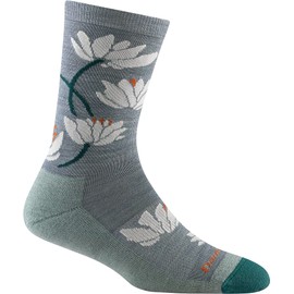 DARN TOUGH (6089) Women's Lifestyle Lilies Crew Lightweight with Cushion Sock - (Seafoam, Small)
