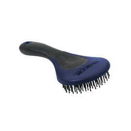 Shires 1366 Ezi-Groom Grip Mane & Tail Brush Navy Blue