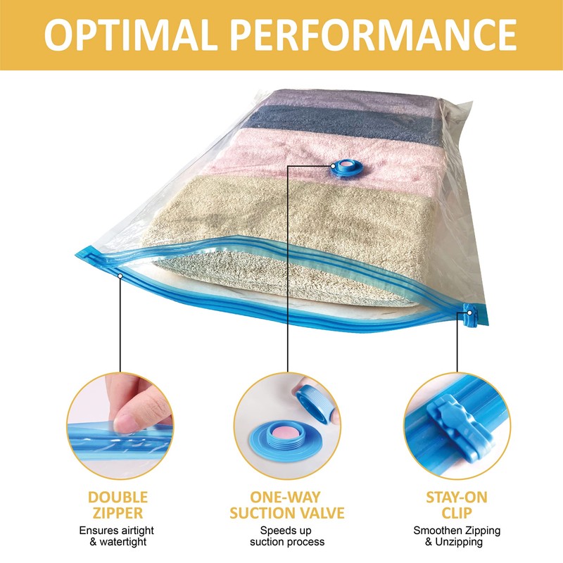 Vacuum Storage Bags, 10 Medium Space Saver Bags Vacuum Seal