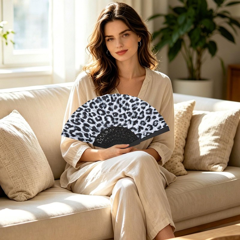BSITSSS 4PCS Hand Fan Folding, Handheld Folding-Fan for Wedding,Gifts,Dance