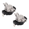 Kadimendium 2Pcs Thermostat Switch Sensitive Auto 250V 25A KSD302R Dual
