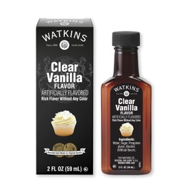 Watkins Clear Vanilla Flavor, 2 Fl. Oz. (Pack of 12) (Packaging may vary)