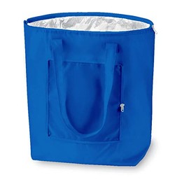 PromotionGift - Reusable Foldable Cooler, Shopping, Beach Bag Light and Durable, with Inner Aluminium Lining for Perfect Cooling Function - 25L (royal blue)