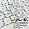 VNLEXMC Transparent Glass Long Nail Keyboard Caps – 80 Raised